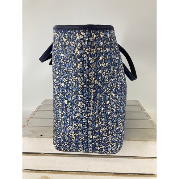 MICHAEL KORS EXTRA LARGE FLORAL PRINT LEATHER TOTE BAG - Picture 3 of 16